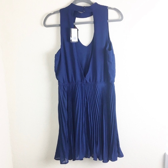 Big Strike USA Blue Pleated Dress, Size Small,
NEW WITH TAG, 36” Length - Picture 3 of 8